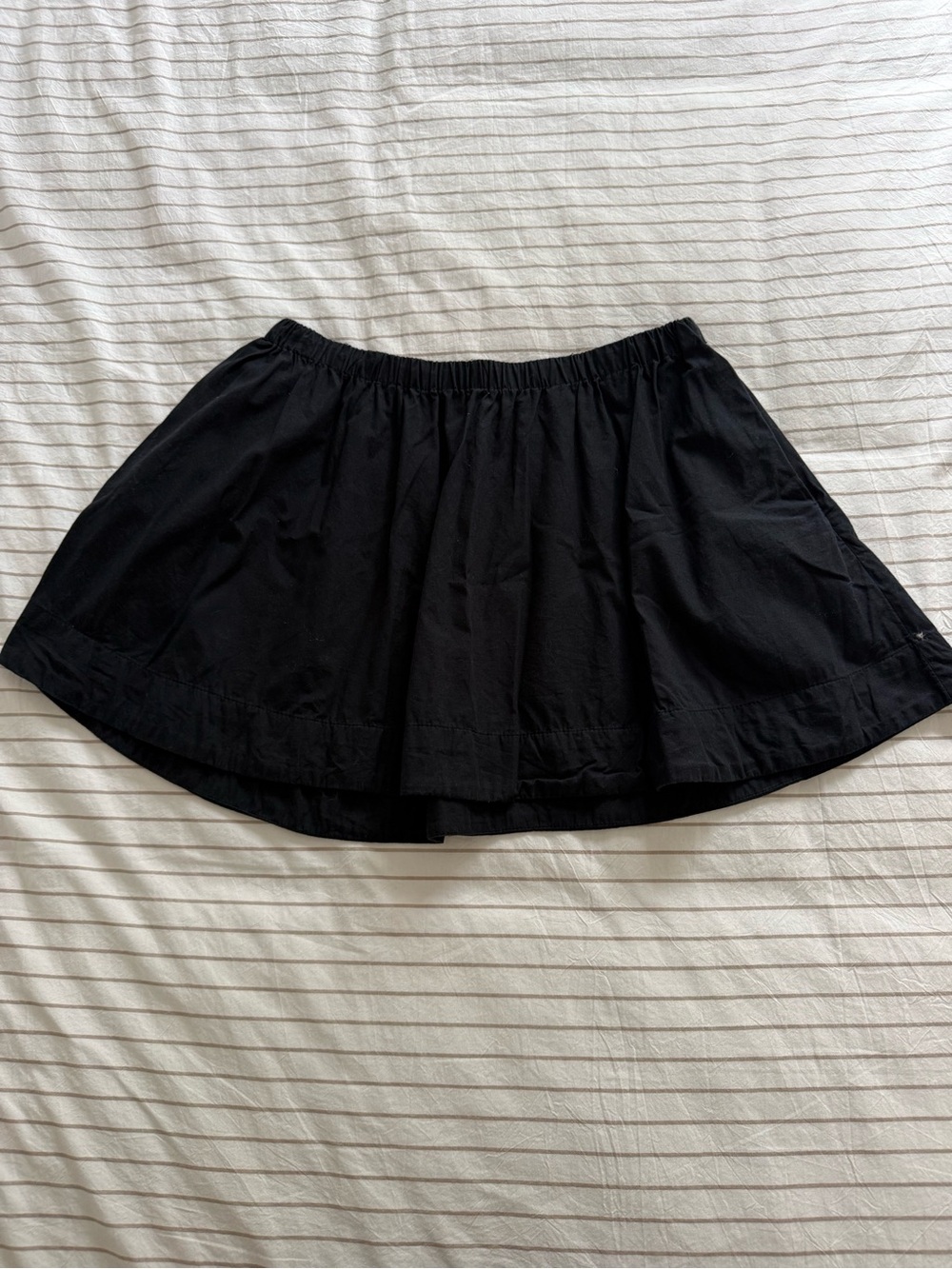 Free People Black Cotton Skirt
